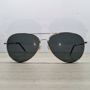 Vintage Hotico Brands HV400 Aviator Sunglasses Dark Lens Metal Frame